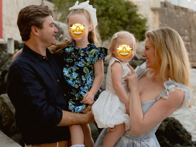 Trevor McCandless and his family standing together outdoors